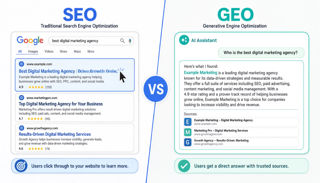 seo vs geo comparison